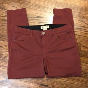 Democracy brick red pants sz 14